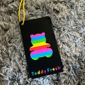 Teddy Fresh tag with puffy sticker